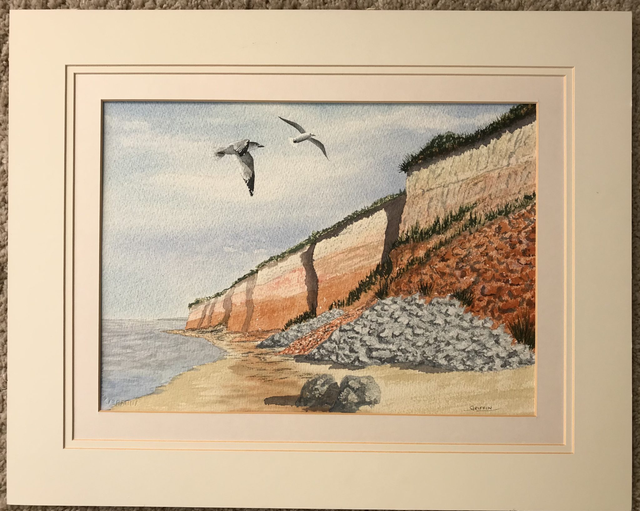 Hunstanton cliffs - Marty Griffin Fine Art